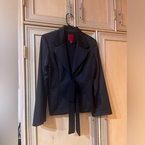 JS Collections Black Jacket size 12 silky feel great condition